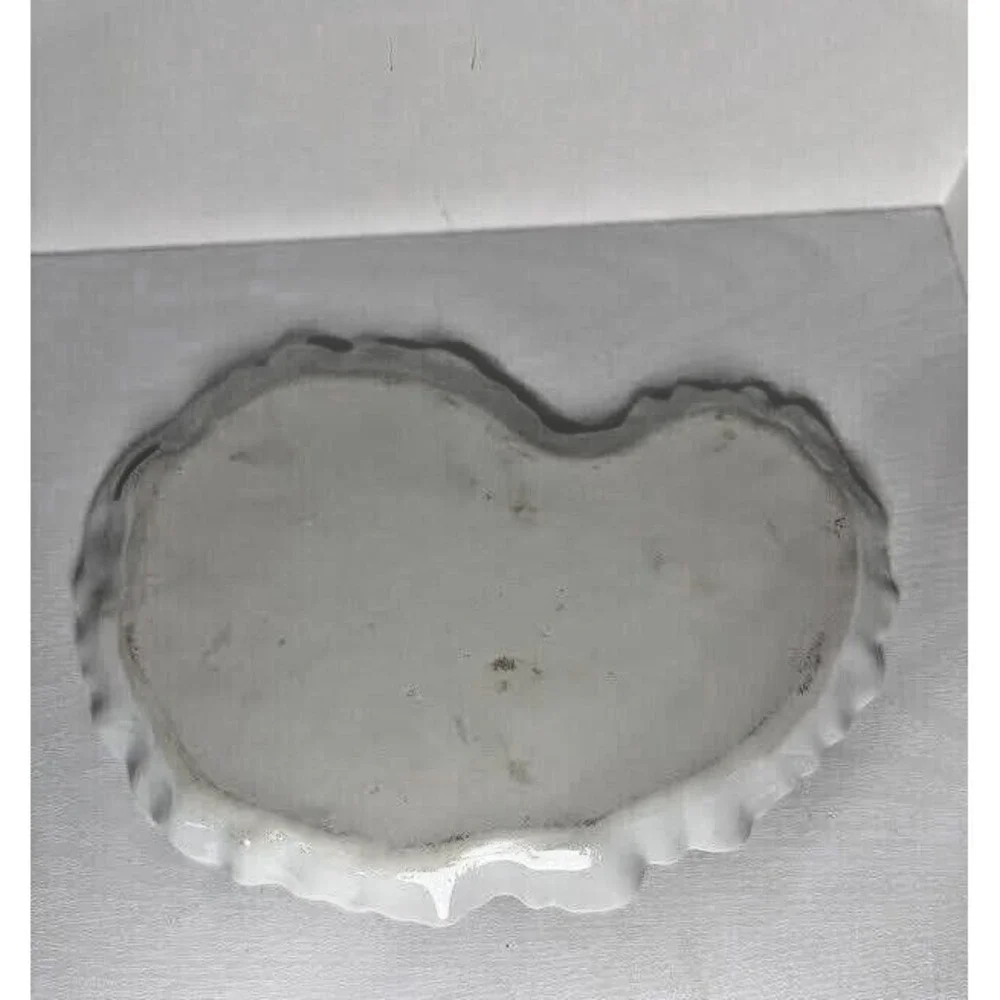 Vintage Dresser Vanity Tray Hand Painted Violets Flower Signed L. Routley